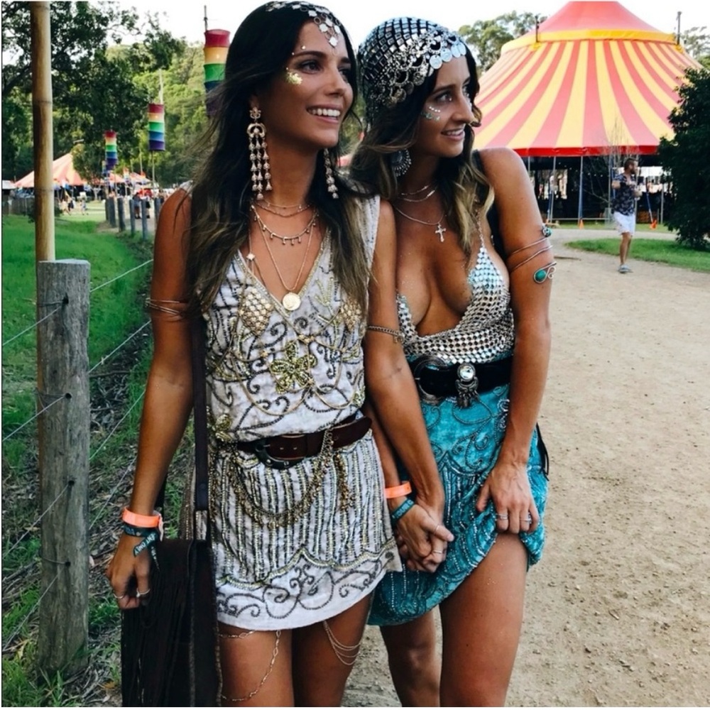 Spell and the Gypsy Elsa beaded dress XS